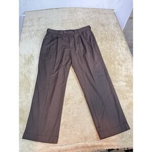 Braggi by Louis Raphael 38 x 29.5 (tag 40x32) Brown Dress Pants Pleated A037